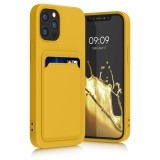Husa Kwmobile pentru Apple iPhone 12/iPhone 12 Pro, Galben, Silicon, KWM0000134D012C, Carcasa