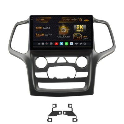 Navigatie Jeep Grand Cherokee (2014-2022), Android 13, V-Octacore 4GB RAM + 64GB ROM, 9.5 Inch - AD-BGV9004+AD-BGRKIT272 foto
