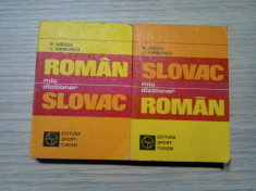 MIC DICTIONAR - ROMAN-SLOVAC si SLOVAC-ROMAN - M. Breazu, C. Barborica - 1978 foto