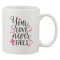 Cana alba personalizata &#039;Your love never fails&#039;, INOVATIX&reg;. 330ml