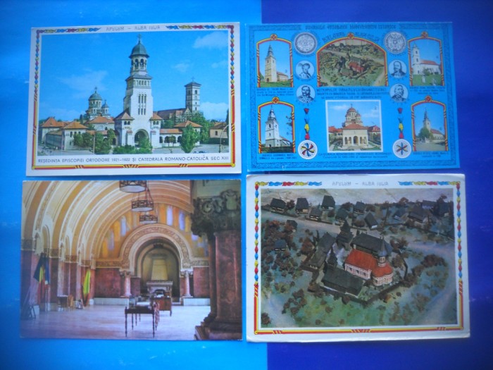 HOPCT LOT 2813 ISTORIE LA .. ALBA IULIA-JUD ALBA -4 CARTI POSTALE-NECIRCULATE