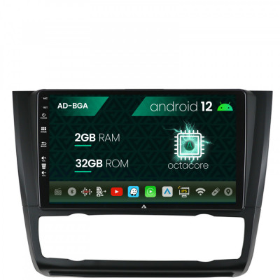 Navigatie BMW Seria 1 E87 (2007-2011), Clima Automata, Android 12, A-Octacore 2GB RAM + 32GB ROM, 9 Inch - AD-BGA9002+AD-BGRKIT399 foto