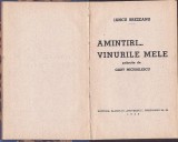 1248SPN Iancu Brezeanu, Amintiri &hellip; vinurile mele pritocite de Gaby Michailescu, 1939