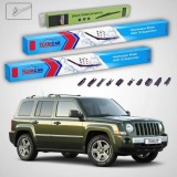 Cumpara ieftin Ștergătoare Jeep Patriot MK 2006-prezent | Set Față și Spate Flat Premium &ndash; TeamCar&reg;
