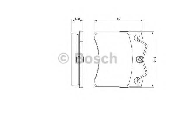 Set placute frana,frana disc VW TRANSPORTER IV bus (70XB, 70XC, 7DB, 7DW, 7DK) (1990 - 2003) BOSCH 0 986 460 954