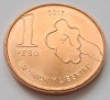 Argentina, 1 Peso 2017, America Centrala si de Sud