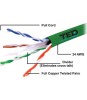 Cablu UTP cat6 cupru integral 0.5 24AWG culoare verde TED Wire Expert
