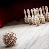 Puzzle 3D din lemn - Mini Bowling, 131 piese | EWA