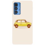Husa compatibila cu Motorola Edge 20 Lite model Mr. Bean Mini Cooper, Silicon, TPU, Viceversa, Transparent, Carcasa