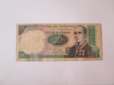 Venezuela 20 Bolivares 1987 foto