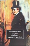 CORIGENT LA LIMBA ROMANA-ION MINULESCU-250962