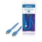 Cablu HDMI tata - HDMI tata High Speed cu Ethernet plat 2m albastru