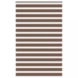 vidaXL Jaluzea tip zebra maro lățime țesătură 140,9 cm poliester