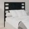 vidaXL Tăblie de pat, negru, 96x4x100 cm, lemn masiv de pin 818754