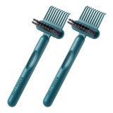 Cumpara ieftin Set 2 curatatoare verzi 16 x 5 cm pentru perii si piepteni
