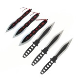 Set trei cutite de aruncat IdeallStore&reg;, Anarchy Blades si 3 cutite de aruncat Ballistic Blades , otel inoxidabil