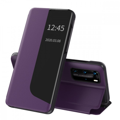 Husa pentru Huawei P40 Pro, Techsuit eFold Series, Purple foto