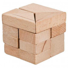 Joc logic IQ din lemn Tangram 3D