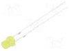Dioda LED, 3mm, galbena, 68...100mcd, 20mA, 1,8...2,6V, OPTOSUPPLY - OSY5JA34E4A
