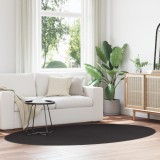 Covor vidaXL &quot;HUARTE&quot; Negru 160x230 cm Oval