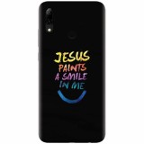 Husa silicon pentru Huawei P Smart 2019, Jesus Paints A Smile In Me