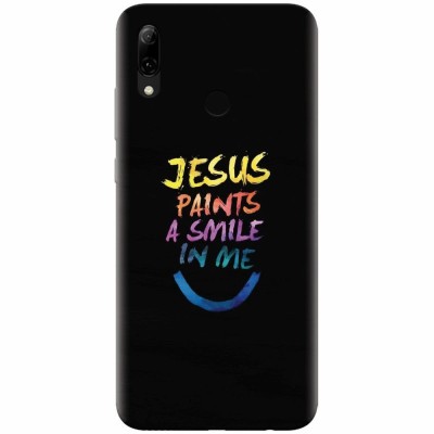Husa silicon pentru Huawei P Smart 2019, Jesus Paints A Smile In Me foto