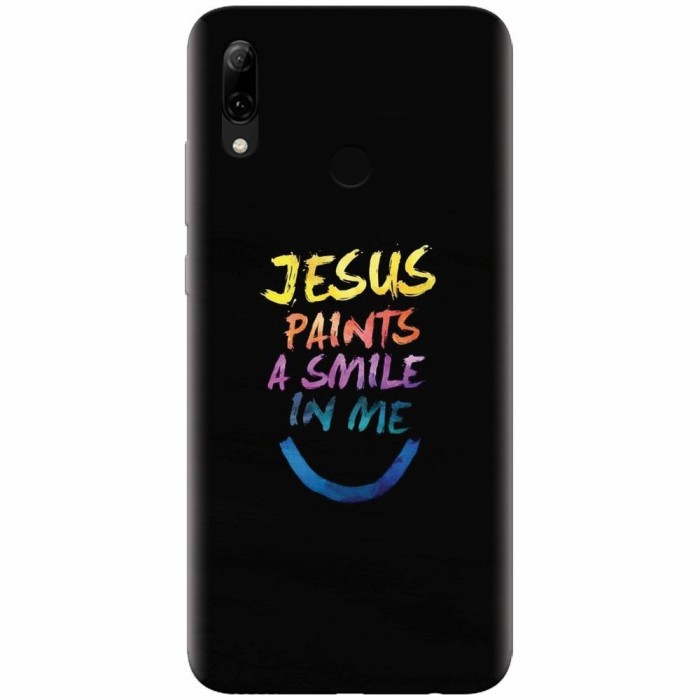 Husa silicon pentru Huawei P Smart 2019, Jesus Paints A Smile In Me