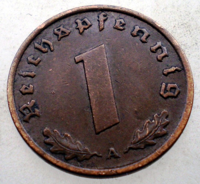 2.477 GERMANIA 1 REICHSPFENNIG 1937 A