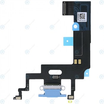 Conector de &amp;icirc;ncărcare flex blue pentru iPhone Xr foto