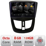 Navigatie Peugeot 207 5960Pro-PE01 Android Octa Core Qualcomm 2K Qled 8+128 DTS DSP 360 4G Optical CarStore Technology