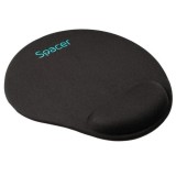 Cumpara ieftin Mousepad Spacer, suport incheietura cu gel, cauciuc si material textil,