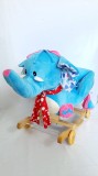 Balansoar copii formă elefant cu melodii, Oem