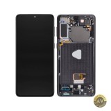 Display cu Touchscreen Samsung Galaxy S21+ 5G G996 cu Rama Negru Service Pack GH82-27268A