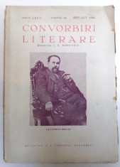 CONVORBIRI LITERARE - ANUL LXXV, NR. 9- 10 , SEPT. - OCT. 1942 foto