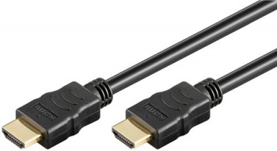 Cablu HDMI2.0v cu ethernet 19p tata - HDMI 19p tata aurit OFC 1m WELL foto