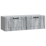 vidaXL Oglindă TV montată pe perete Sonoma gri 98 x 31 x 30 cm 899411