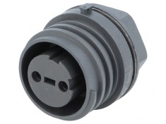 Conector Circular Soclu Mamă 2 Pini Alamă EXP-0931/02/S