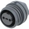 Conector Circular Soclu Mamă 2 Pini Alamă EXP-0931/02/S