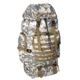 Rucsac pescar Baracuda B49J, 75 litri, camuflaj digital, 4 buzunare exterioare