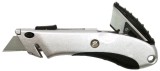 Cutter Aluminiu cu Lama Autoretractabila si 2 Rezerve - 652049