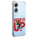 Husa antisoc pentru oppo a60, airbag pro, transparent, keep it up