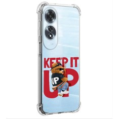Husa antisoc pentru oppo a60, airbag pro, transparent, keep it up foto
