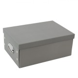 Cutie pentru Depozitare cu Capac, Actual Investing, 32x22x14 cm, Gri