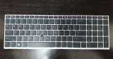 Tastatura laptop noua HP EliteBook 850 G5 755 G5 ZBook 15u G5 Silver Frame Black with point Win8 US