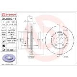 Set disc frana Mercedes Clasa A (W169) 04.04-06.12, B-Class Sports Tourer (W245) 03.05-11.11, Fata, 276X22mm, ventilat, BREMBO