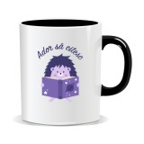 Cana personalizata cu mesaje pentru tocilari, Ador sa citesc