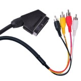 Cumpara ieftin Cablu audio/video Euroscart - 4 x RCA, 1.5 m, Multicolor, General