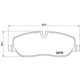 Placute frana Land Rover Discovery 3 (L319) 07.04-09.09, Discovery 3 Van (L319) 01.07-07.09, Discovery 4 (L319) 09.09-12.18, Discovery 4 Van (L319) 0, BREMBO