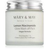 MARY &amp; MAY Lemon Niacinamid masca de hidratare si luminozitate 125 g