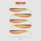 Shad Reiva Flat Minnow Alb-Negru-Rosu 7.5cm 5buc/plic